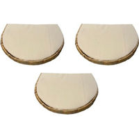 Produktbild von Rohrschneider Wandliege halbrund 3er Set aus Baumwolle in Beige