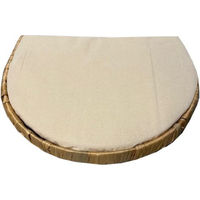 Produktbild von Rohrschneider Wandliege halbrund aus Baumwolle beige 3er Set