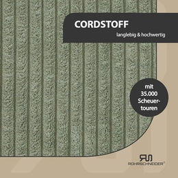 Rohrschneider Wolly Kratzbaum für Katzen mit Vollholz-Kratzsäulen und Cord-Katzenbett in Grün – Bild 1 von 4