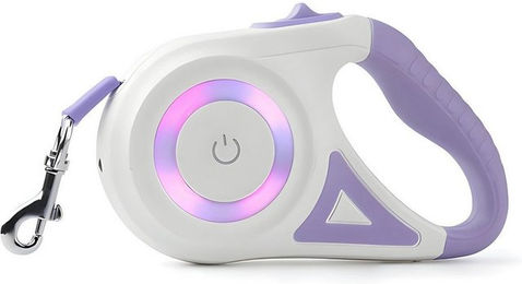 ROJECO Hundeleine mit LED-Beleuchtung und integrierter Taschenlampe aus Nylon – Bild 1 von 3