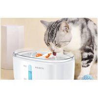 Produktbild von ROJECO Kabelloser Trinkbrunnen aus Edelstahl für Hunde und Katzen Weiß 2,5L