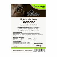 Produktbild von Rokale Kräutermischung Broncho Bronchialkräuter für Pferde zur Unterstützung der Atemwege und des Immunsystems 1000g