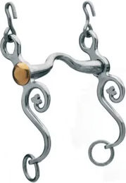 Roldan Real Escuela Western Snaffle-Trense für Pferde mit Silberbeschlag 13,5 cm – Bild 1 von 1