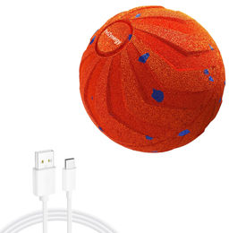 ROLLIBALL Hundespielzeug Pfoten-Boutique Ball aus TPR in Orange für alle Hundegrößen – Bild 1 von 1