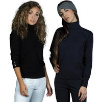 Produktbild von Rollkragenpullover Damen Flags&Cup Kotola Schwarz Größe L