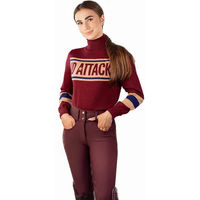 Produktbild von Rollkragenpullover Damen JD Attack Zenya Rot Polyester