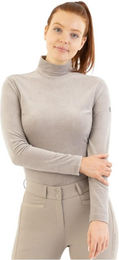 Rollkragenpullover Damen Jeanine Moon Rock Grau Samt Größe L – Bild 1 von 1