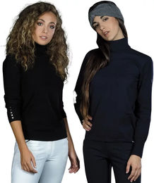 Produktbild von Rollkragenpullover Flags&Cup Kotola für Damen in Blau oder Schwarz