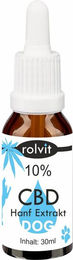 Rolvit CBD Öl für Hunde mit 10% CBD Anteil und MCT Öl 30ml – Bild 1 von 2