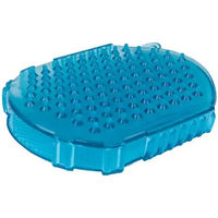 Produktbild von Roma Brights Massagehandschuh für Pferde aus Gummi in Blau