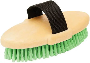 Produktbild von Roma Brights Reitkörperbürste für Pferde in Grün