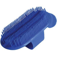 Produktbild von Roma Curry Comb Pferdebürste aus Kunststoff Blau Größe L