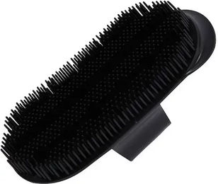 Roma Curry Comb Pferdebürste aus Kunststoff Schwarz Größe L – Bild 1 von 2