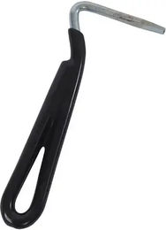 Produktbild von Roma Hufkratzer Pick aus Kunststoff in Schwarz für die Pferdehufpflege