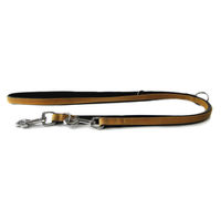 Produktbild von Roma Leder Führleine für Hunde sand/schwarz 200 cm x 22 mm