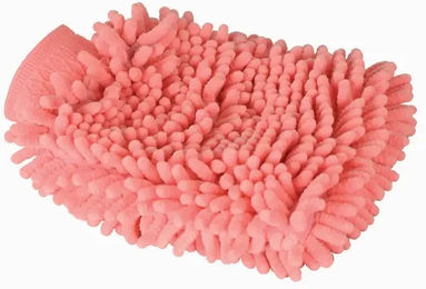 Roma Mikrofaser Massagehandschuh für Pferde in Rosa One Size – Bild 1 von 4