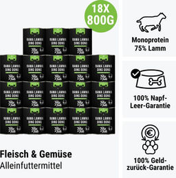 Produktbild von Roma Rama Lamma Ding Dong Hypoallergenes Sensitive Lamm Nassfutter Dose