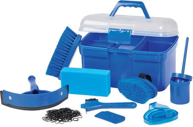 Roma Ultimate Grooming-Set mit Aufbewahrungsbox in Blau aus Kunststoff – Bild 1 von 2