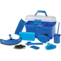 Produktbild von Roma Ultimate Grooming-Set mit Aufbewahrungsbox in Blau aus Kunststoff