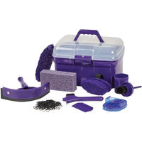 Produktbild von Roma Ultimate Grooming-Set mit Kunststoff-Aufbewahrungsbox in Lila