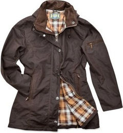 Romneys Damen Wachsjacke New Ashdown braun wasserdicht aus Baumwolle Größe XS – Bild 1 von 8