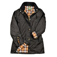 Produktbild von Romneys Damen Wachsjacke New Ashdown schwarz XXL wasserabweisend aus Baumwolle