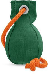 Romneys Dummy Ball Hundespielzeug aus Stoff in Grün 150g – Bild 1 von 7