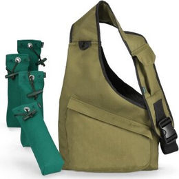 ROMNEYS Dummytasche Sidemount aus Polyester inklusive 4 Dummies in Grün – Bild 1 von 3