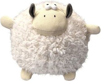 Romneys Kuschel-Schaf Tamme Hundespielzeug aus Plüsch in Weiß und Beige ca. 30 cm – Bild 1 von 7