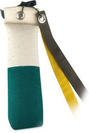 Romneys Longtail Marker Dummy Hundespielzeug aus Stoff in Weiß-Grün 500g – Bild 1 von 9