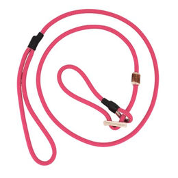 Romneys Moxonleine Durham Hundeleine mit Hirschhorn-Zugstopp Rosa 130 cm – Bild 1 von 4