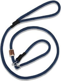 ROMNEYS Moxonleine Melrose 2-in-1 Hundeleine mit Zugstopp Blau 130 cm – Bild 1 von 7