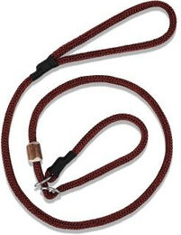 ROMNEYS Moxonleine Melrose Hundeleine 2-in-1 Halsband und Leine mit Zugstopp aus Nylon in Rot 130 cm – Bild 1 von 7