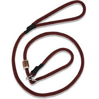 Produktbild von ROMNEYS Moxonleine Melrose Hundeleine 2-in-1 Halsband und Leine mit Zugstopp aus Nylon in Rot 130 cm