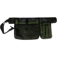 Produktbild von Romneys Trainingsgürtel für das Dummytraining und Jagdhundetraining in Oliv mit 2 Taschen und D-Ringen
