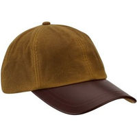 Produktbild von ROMNEYS Wachscap aus Baumwolle mit Lederschirm in Beige wasserabweisend