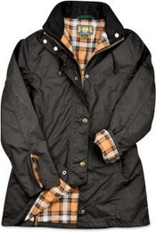 ROMNEYS Wachsjacke New Ashdown für Damen aus Baumwolle schwarz 3XL wasserabweisend – Bild 1 von 3