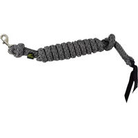 Produktbild von Ronzon Legend Abnehmbare Longierleine aus Leder in Schwarz mit Silberbeschlag