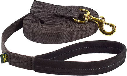 Produktbild von Ronzon Legend Classic Reitgerte mit Veloursgriff aus Baumwolle in Braun und Gold
