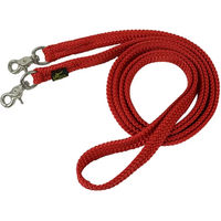 Produktbild von Ronzon Legend Flache Polytresse Zügel für Pferde aus Polyester in Rot