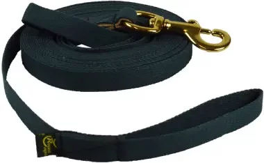 Produktbild von Ronzon Legend Langzügel aus Baumwolle mit Drehgriff in Grün für Pferde