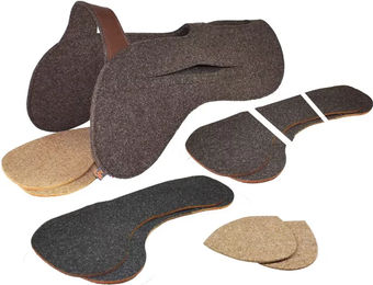 Produktbild von Ronzon Legend Pro Cales Sattelpad aus Filz in Braun