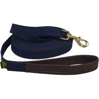 Produktbild von Ronzon Legend Pro Reitleine aus Baumwolle mit Ledergriff Blau