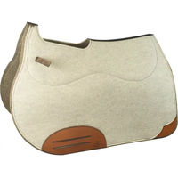 Produktbild von Ronzon Legend Wool Confort Wollfilz Springteppich für Pferde in Braun und Beige