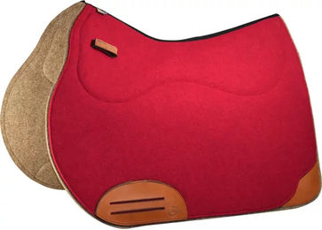 Ronzon Legend Woolrider Classique Sattelunterlage Teppich mit Tasche aus Filz in Rot – Bild 1 von 1