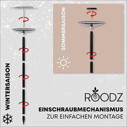 ROODZ 2in1 Vogelhaus und Vogeltränke mit Ständer aus rostfreiem Edelstahl – Bild 1 von 5