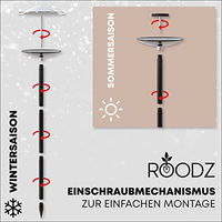 Produktbild von ROODZ 2in1 Vogelhaus und Vogeltränke mit Ständer aus rostfreiem Edelstahl