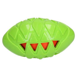 Rosewood 40327 Robuster Hunde-Rugbyball aus Gummi in Grün Medium 12 cm – Bild 1 von 1