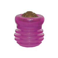 Produktbild von Rosewood 46061 Rillen-Spielball aus Gummi für mittelgroße Hunde in Lila Transparent