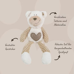 Rosewood Benjamin Bear Plüsch-Hundespielzeug mit Quietscher 40 cm Braun - 1 Stk. – Bild 1 von 3
